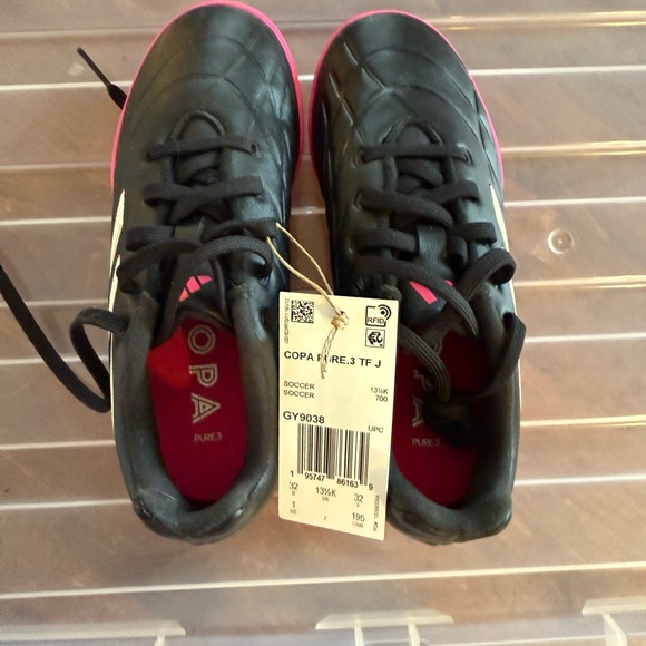 Adidas Copa Black and Pink Cleats indoor - Picture 2 of 4